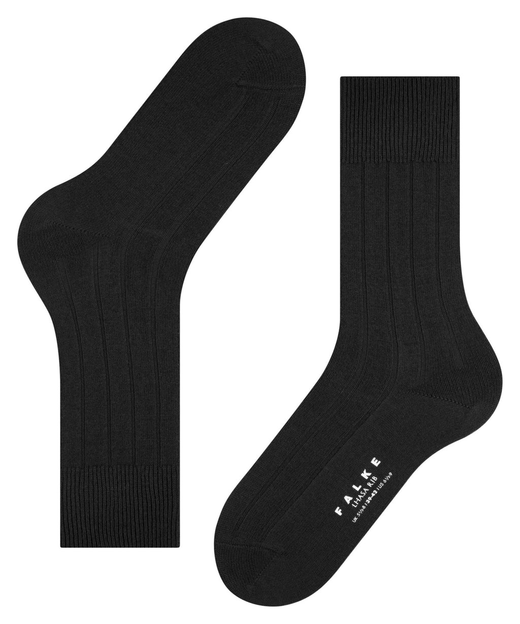 tong Gehoorzaam Zweet Falke Lhasa Cashmere Rib Socks, Grey | Ryland Life Equipment