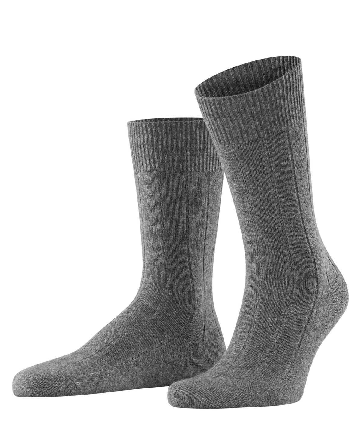 Falke Lhasa Cashmere Rib Socks, Grey