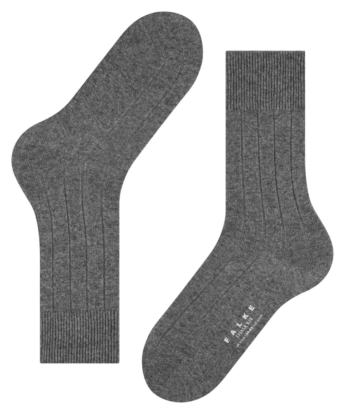 tong Gehoorzaam Zweet Falke Lhasa Cashmere Rib Socks, Grey | Ryland Life Equipment