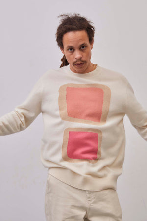 Leret-Cashmere-Crewneck-Sweater,-No.-42-Cream-Abstract