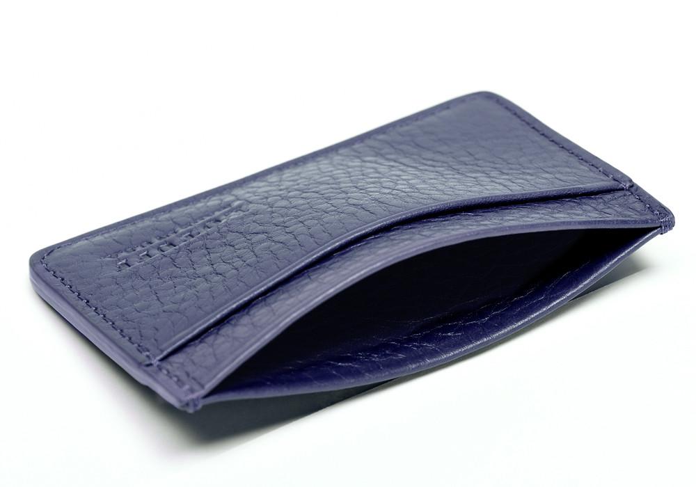 Lotuff Leather Credit Card Wallet Indigo