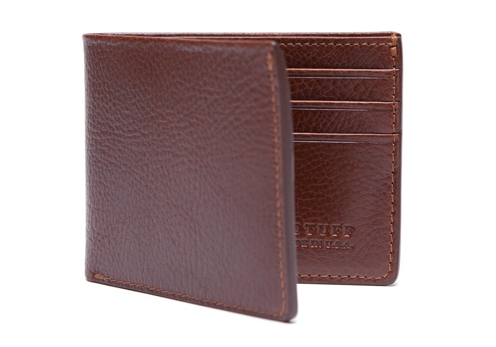 Lotuff Leather Bifold Wallet, Chestnut