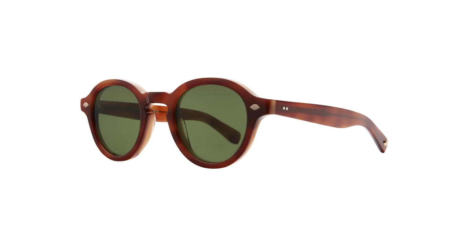 Garrett Leight Flipper Sunglasses, Vintage Burnt Tortoise -VINBRT/SFPGN