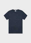 Sunspel-Short-Sleeve-Linen-Crew-T-Shirt-Navy-Melange