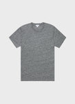 Sunspel-Short-Sleeve-Linen-Crew-T-Shirt-Mid-Grey-Melange